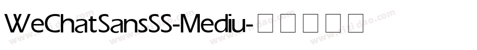 WeChat Sans SS-Mediu字体转换